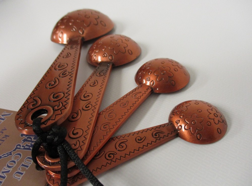 Alaska Forget Me Not Copper Measuring Spoons