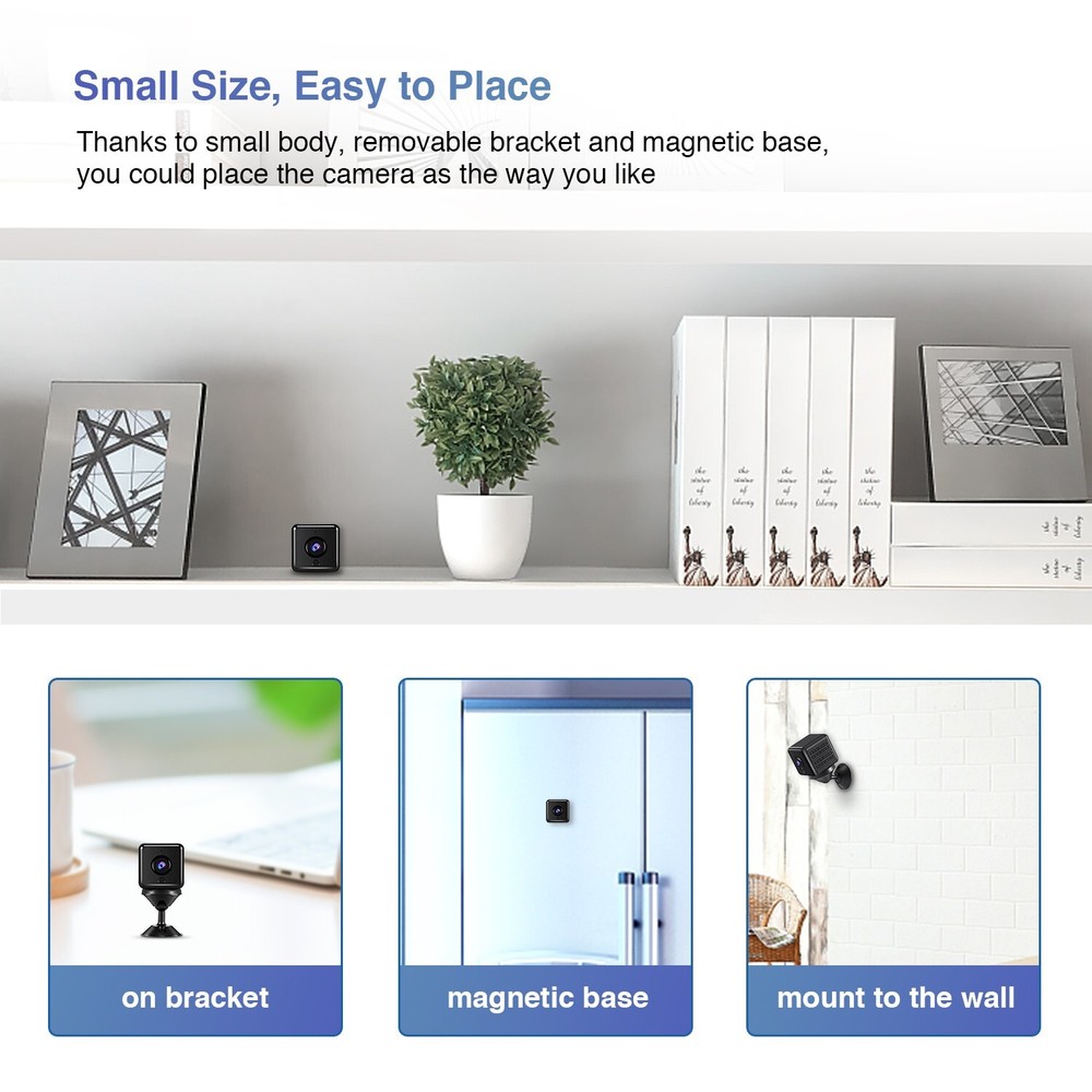 4K Mini Camera WiFi Wireless Camera Security Camera SD card -KinetCam