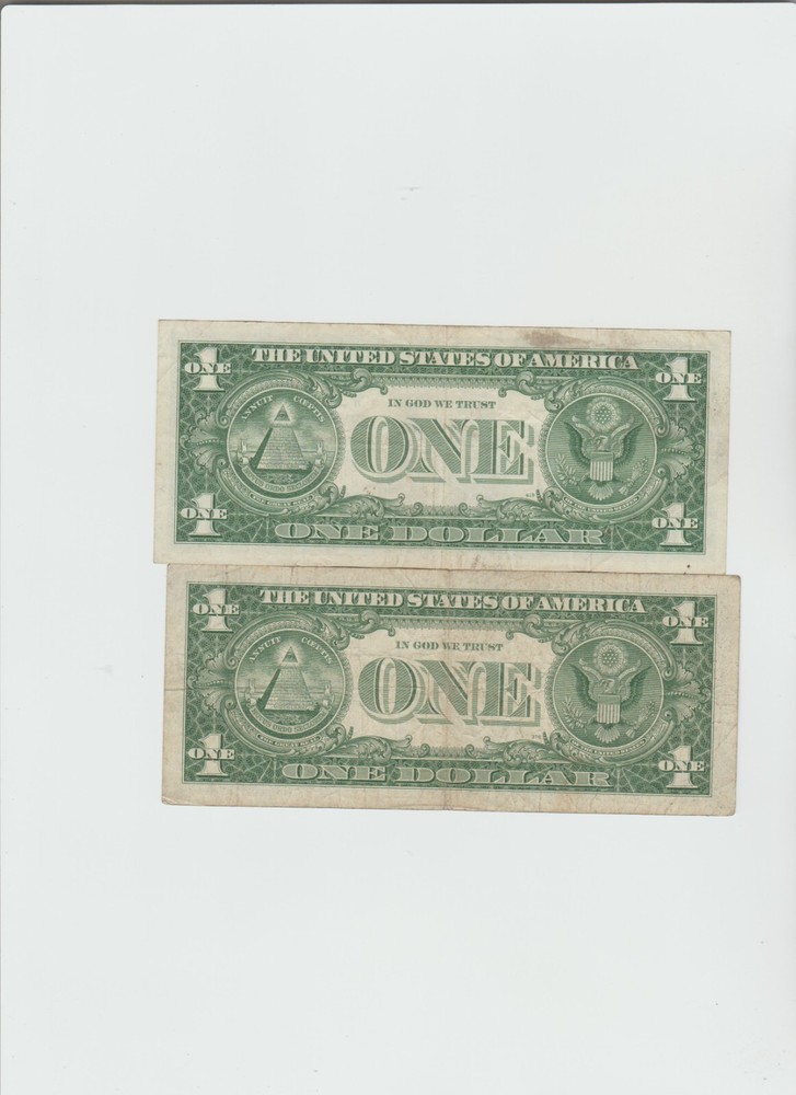 2 1957-A-B Silver Certificates(circulated))