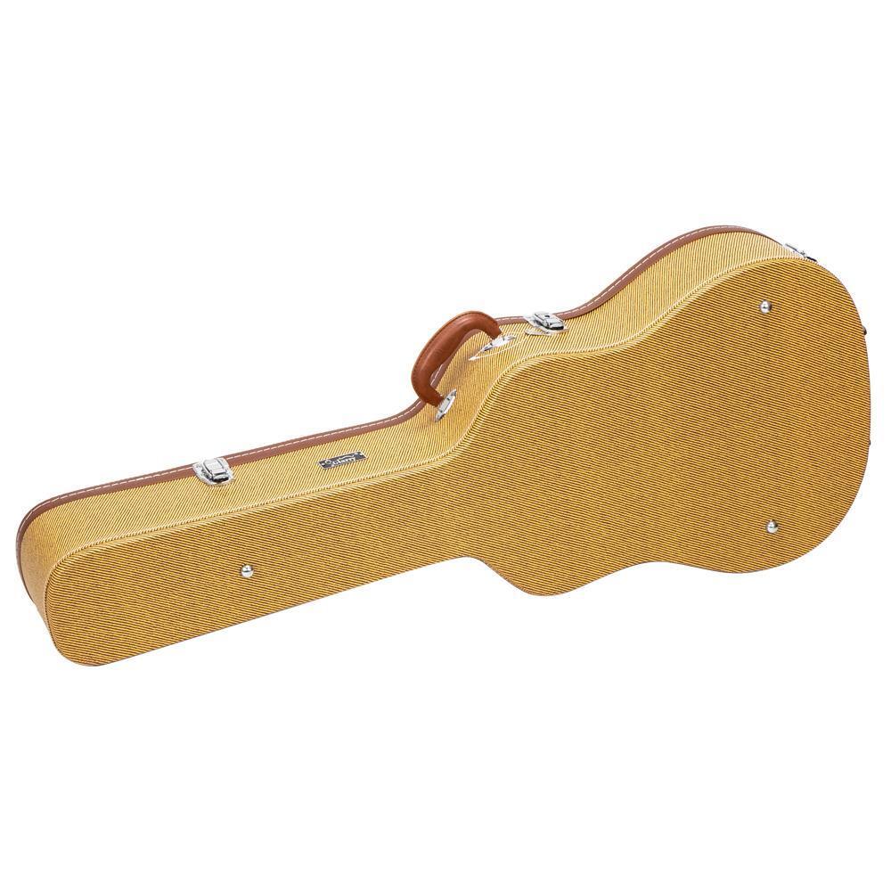 Glarry 41" Flat Surface Simple Style Hardshell Carrying Folk Guitar Case Yellow