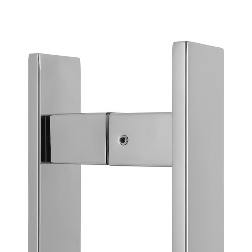 H-shaped Sliding Door Pull Handle, Double Sided Push Pull Door Handle, Silver