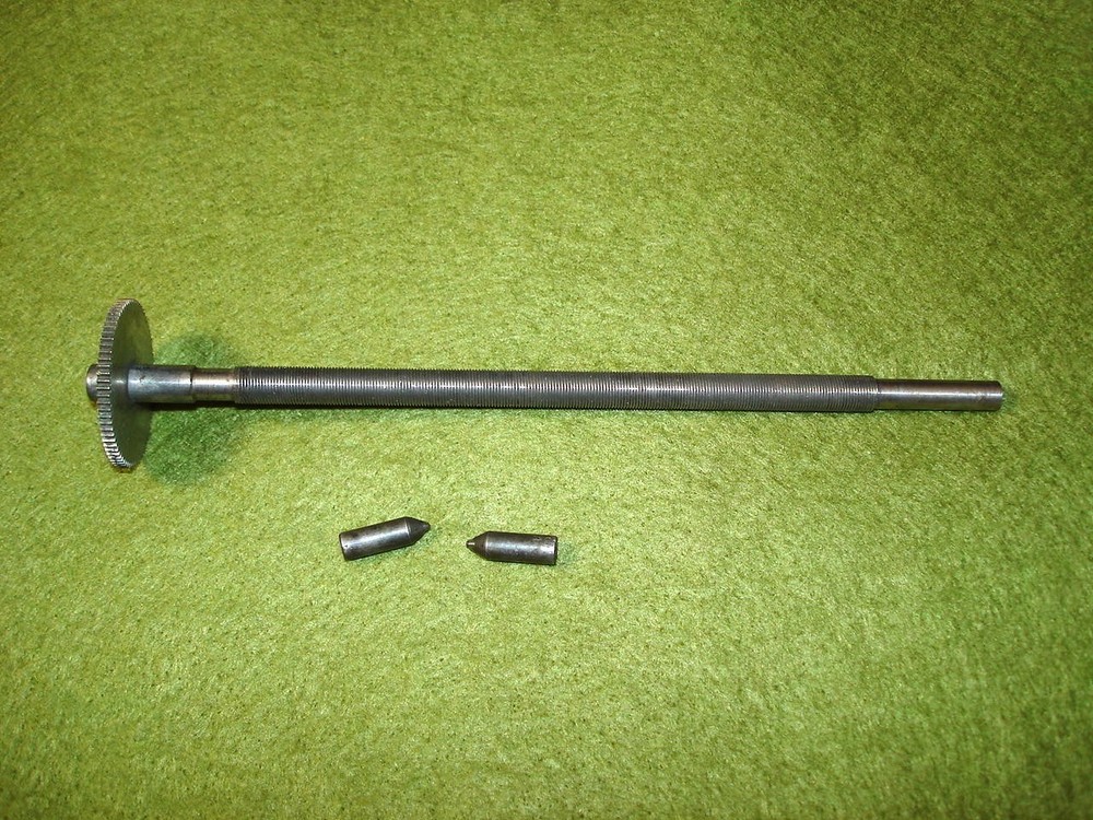 Edison Gem Phonograph Feed Screw & End Bearings