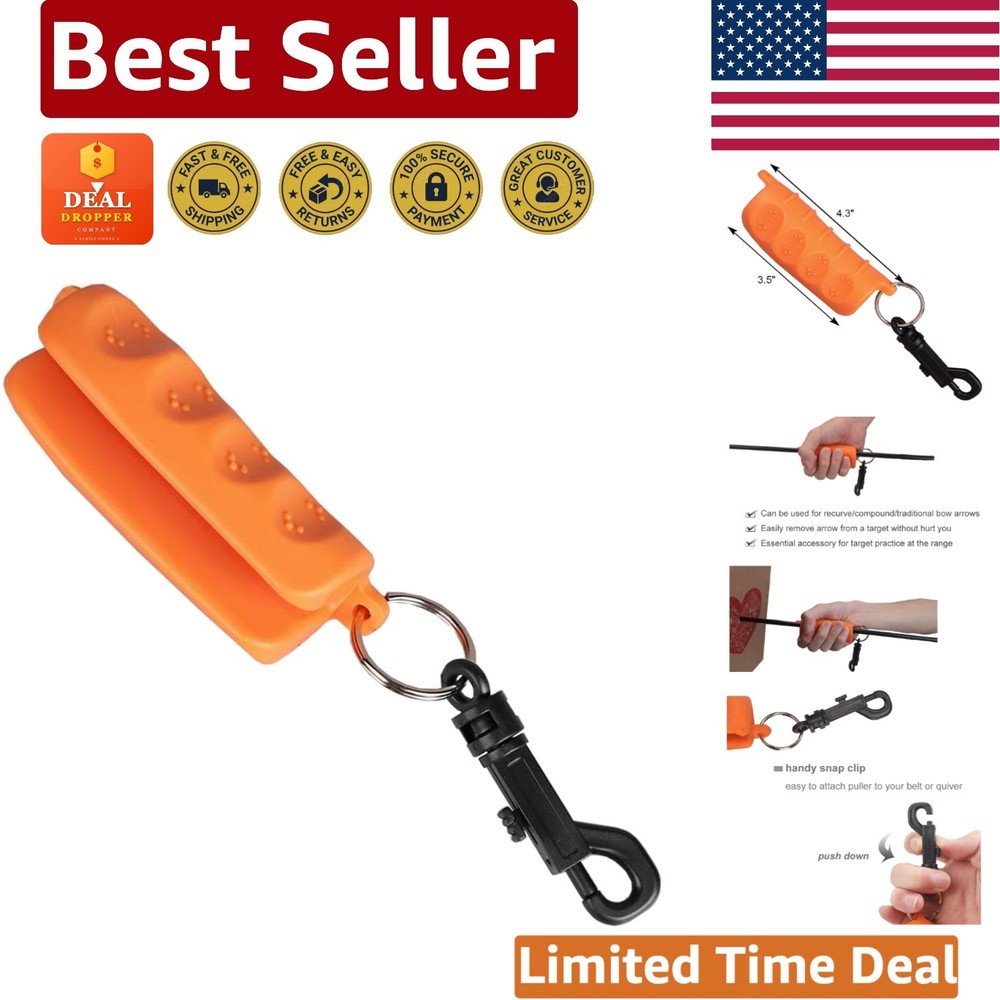 Orange Arrow Puller for Target Archery - Soft Grip & Easy Carry Design