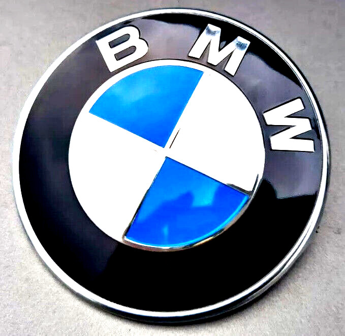 2 pieces SET BMW 82mm bonnet AND trunk emblems FOR E36 E32 E34 E60 E38