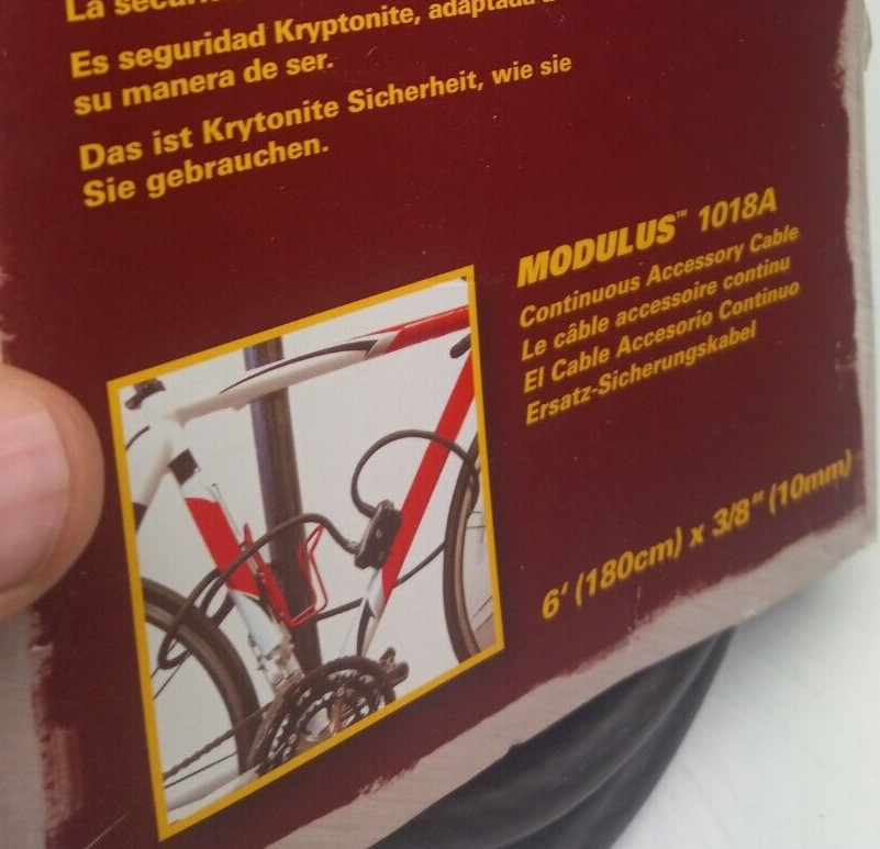 Kryptonite Modulus Lock 1018A Accessory Cable Bicycle Bike Security (cable only)