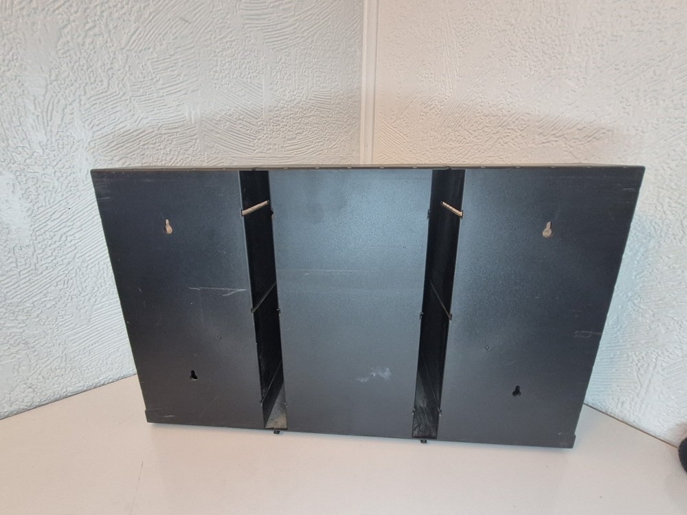 Laserline 60 CD Storage Rack Wall Mount Case Holder Black Hard Plastic CD60