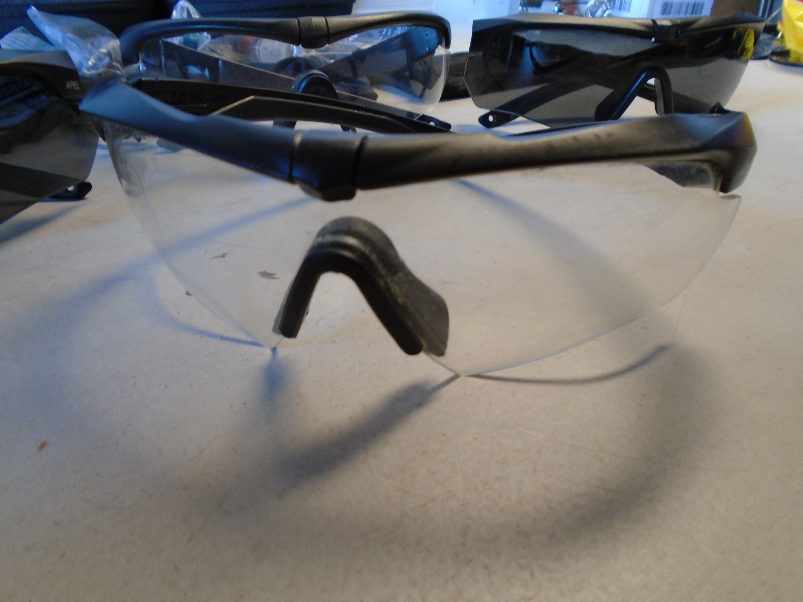 USGI ESS Lot Of 6 Apel Ballistic Glasses w/ Extra Lenses & 4 Cases