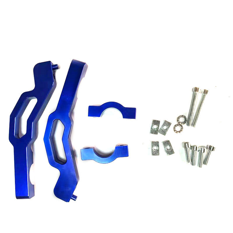 For Polaris Snowmobile HandGuards Hand Guard Mounts AXYS Straight Handlebar Blue
