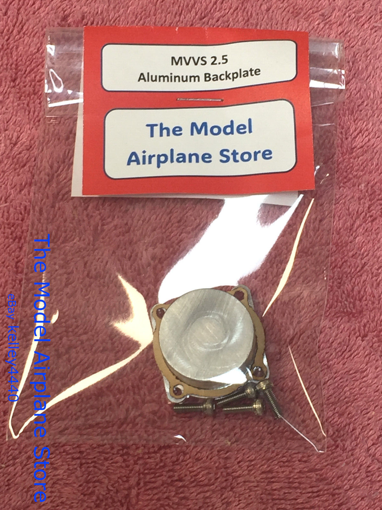 MVVS 2.5 Gas Model Airplane Engine Billet Aluminum Replacement Backplate