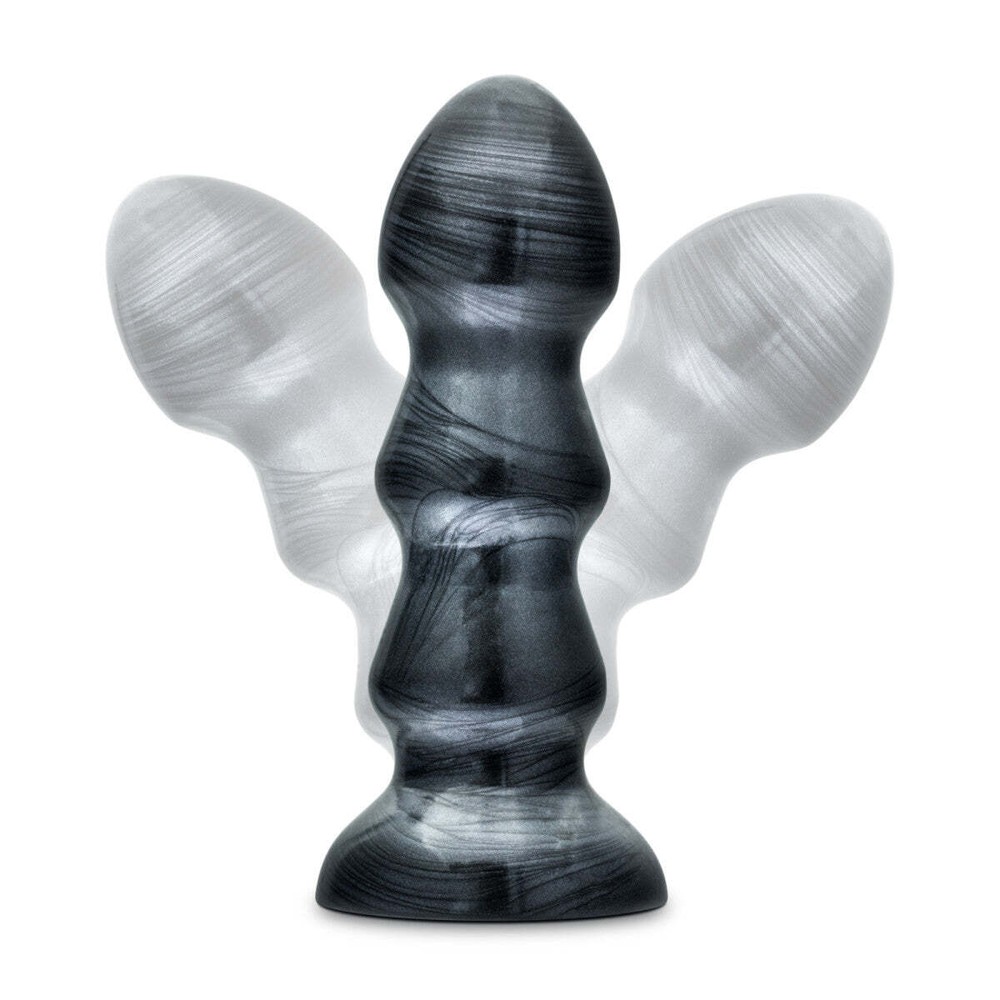 Blush Jet 7"Long Triple Ridge Buttplug-Prostate Stimulating-Suction Cup Base