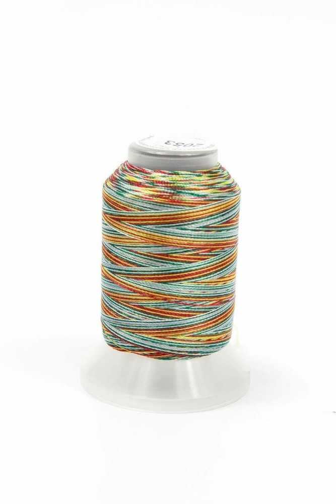 24 Spools Variegated Colors Polyester Embroidery Machine Thread