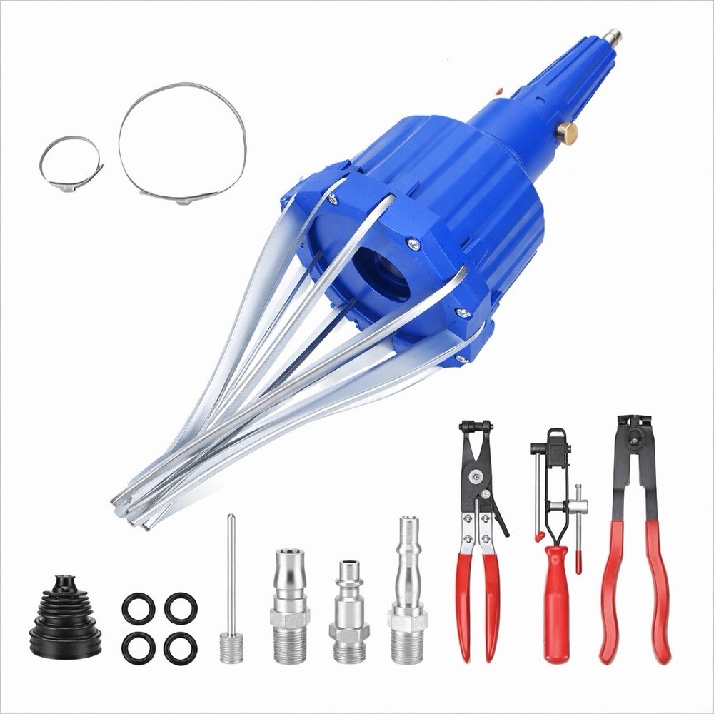 Pneumatic CV Boot Expander Tool Kit Blue Universal Joint Installer Set