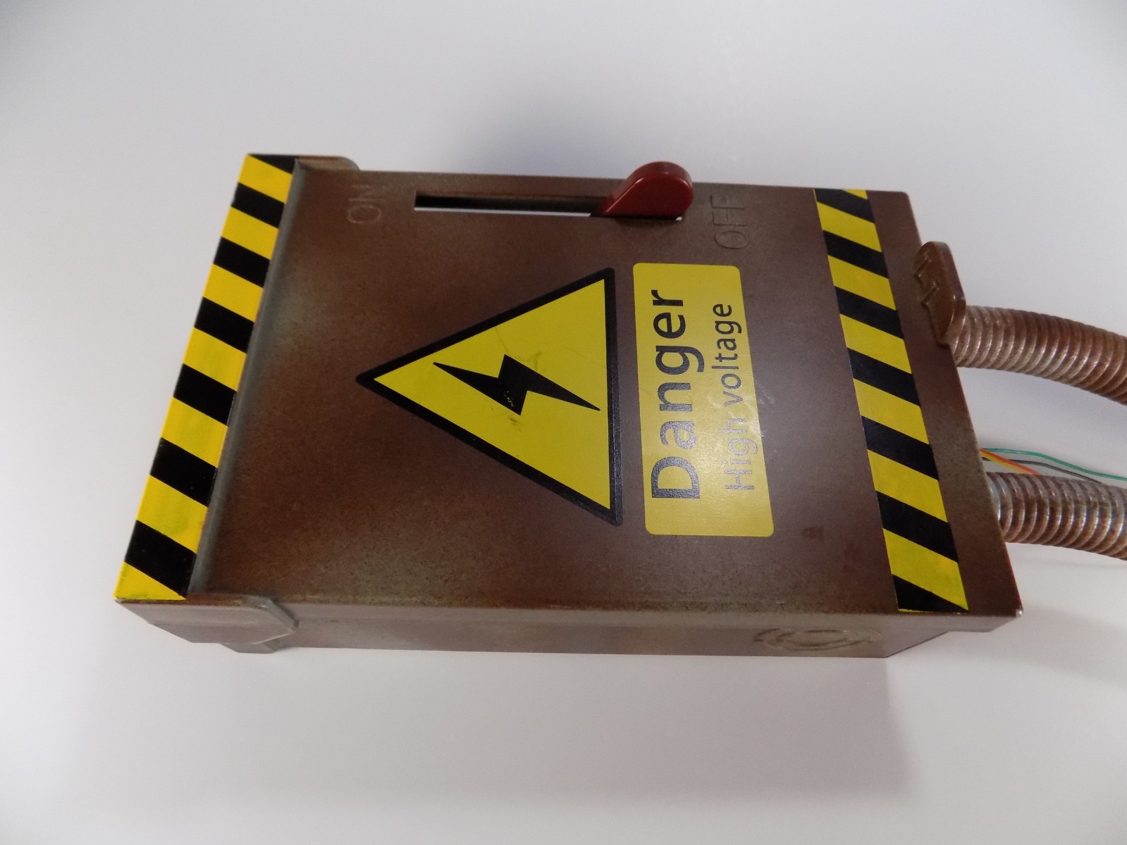 Spirit Halloween High Voltage Electric Box Prop AS IS NOT WORKING