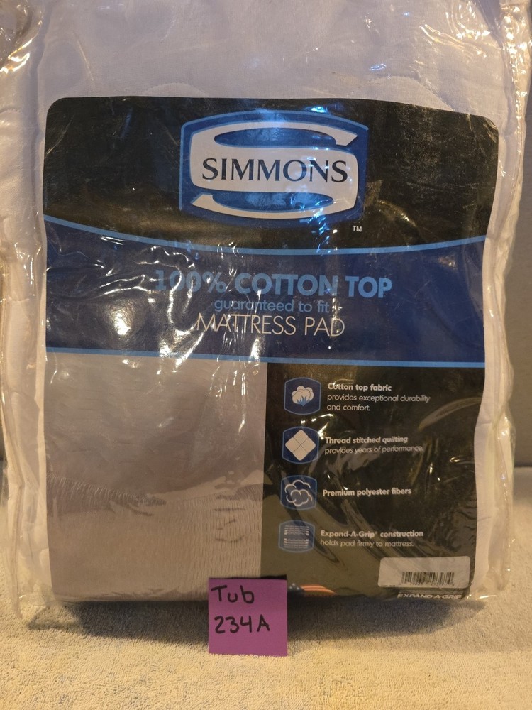 Simmons 100% Cotton Top Mattress Pad