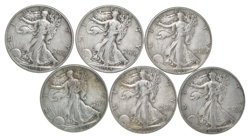 1944 XF Walking Liberty Half Dollar