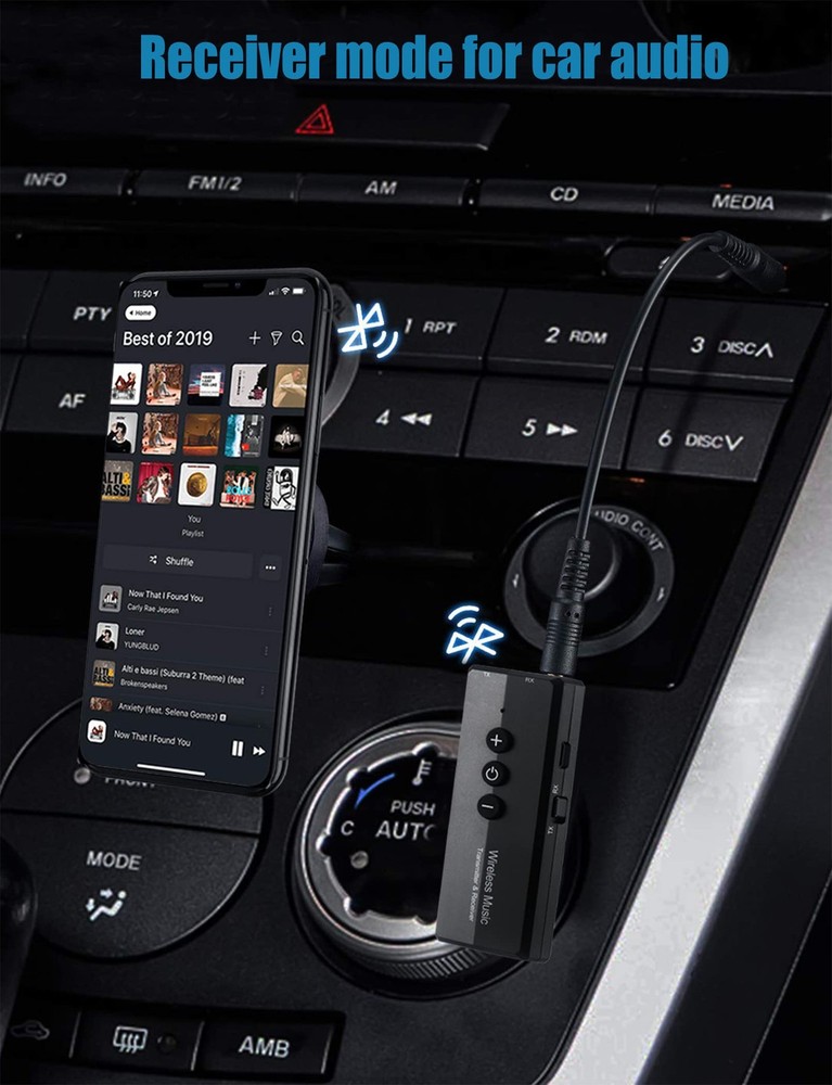 Upgraded Bluetooth 5.3 Transmitter Receiver 3-in-1, Isobel Wireless 3.5mm Aud...