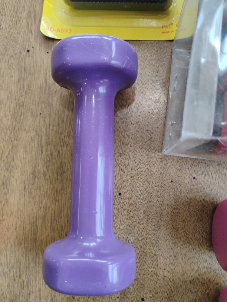 Lot Of Exercise Weights And Hand Exerciser