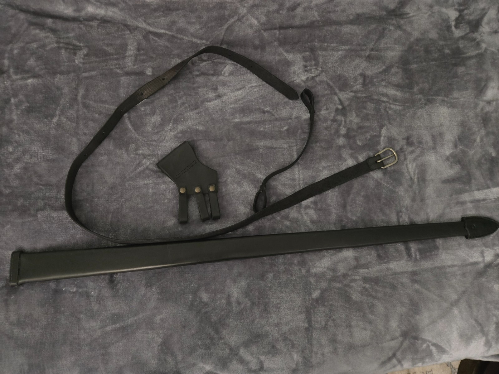 Fabri Armorum Longsword KATZBALGER Bastard Sword Black scabbard belt 120cm Blunt