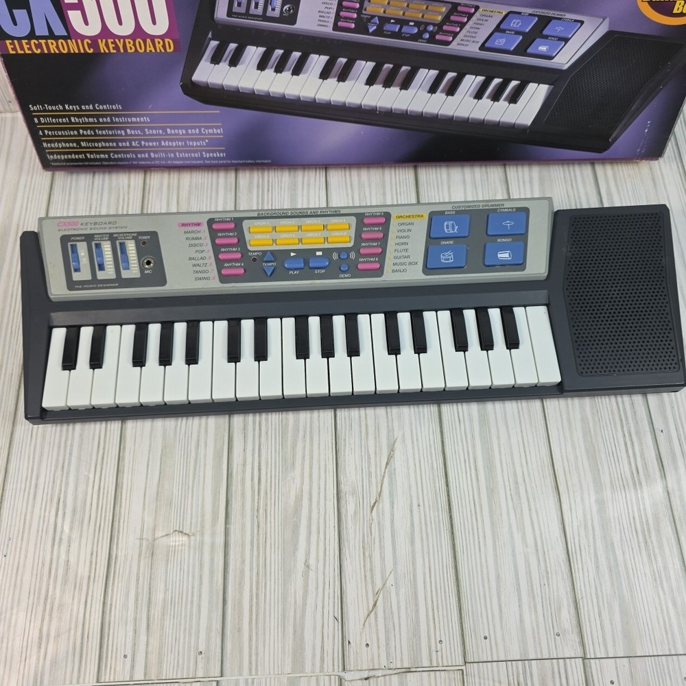 CX 500 Electronic Keyboard Soft Touch Keys Music Rhythms Instruments Percussion