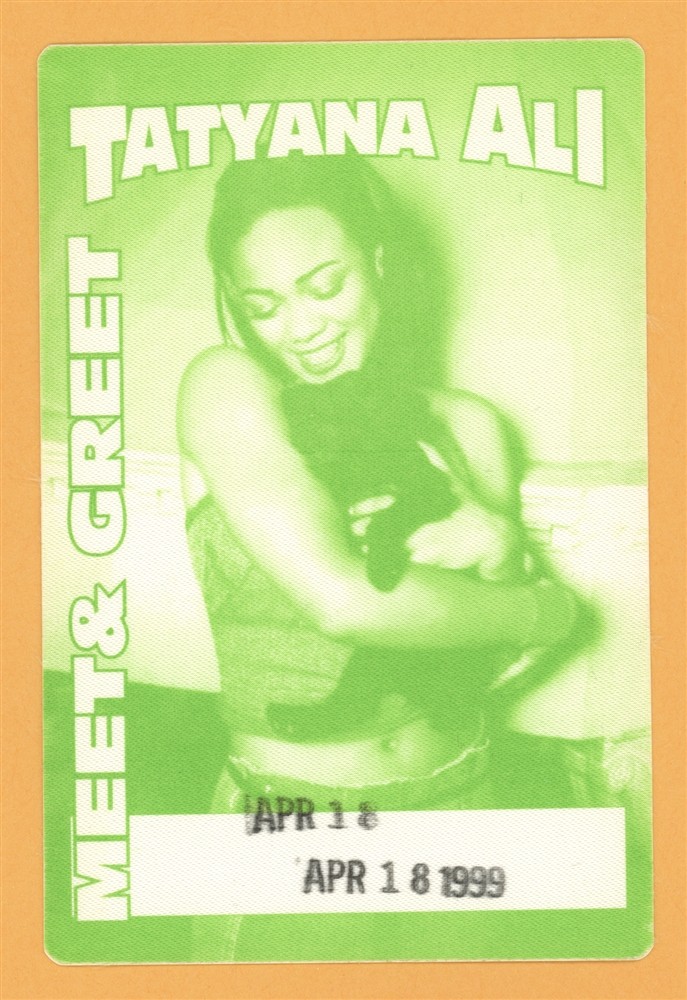 Tatyana Ali 1999 Concert Tour Meet & Greet Backstage Pass