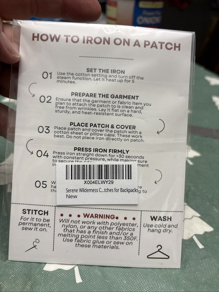 Serene Wilderness Patch Iron On NEW
