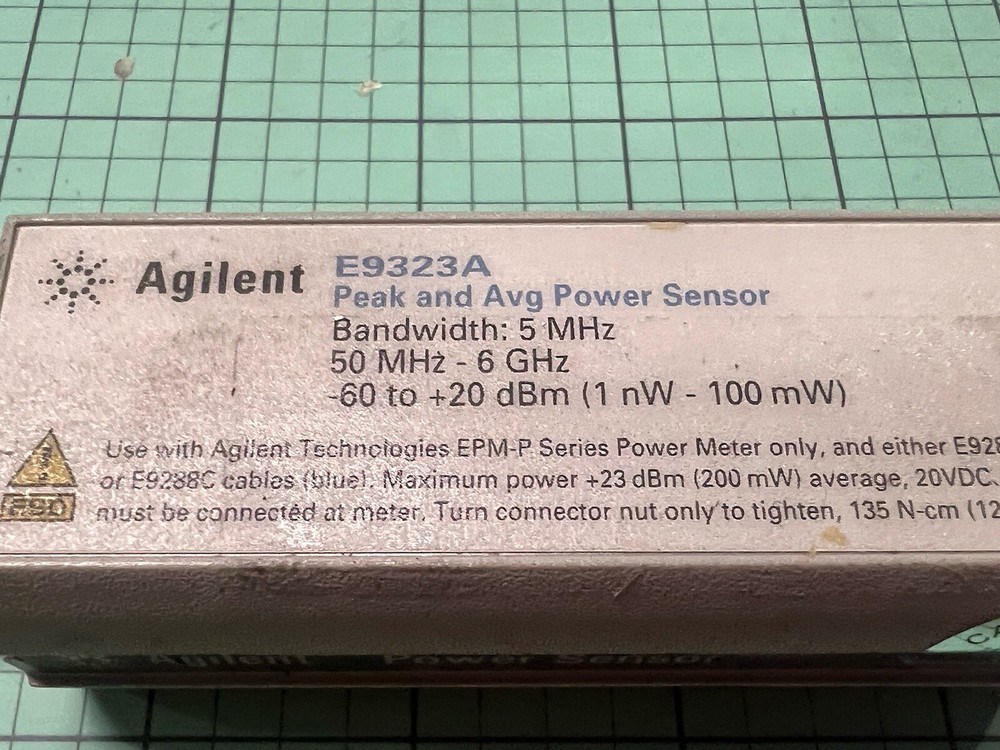 Agilent E9323A Power Sensor 50MHz-6GHz (NO CABLE SENSOR ONLY)