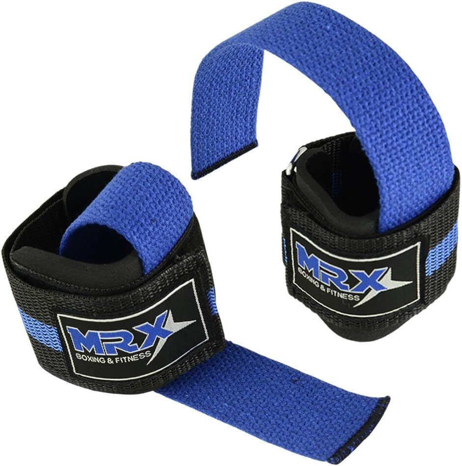 MRX Weightlifting Strap with Wrist Wrap Support Gym Training Strap Bodybuilding