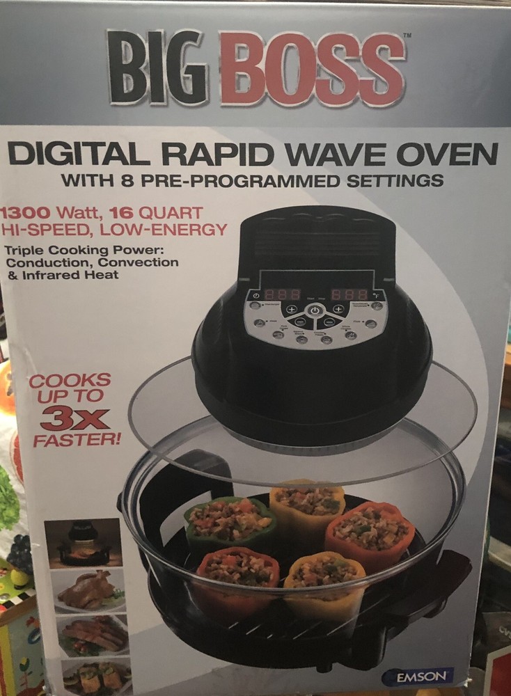 Big Boss Digital Rapid Wave Oven With 8 Pre-Programmed Settings