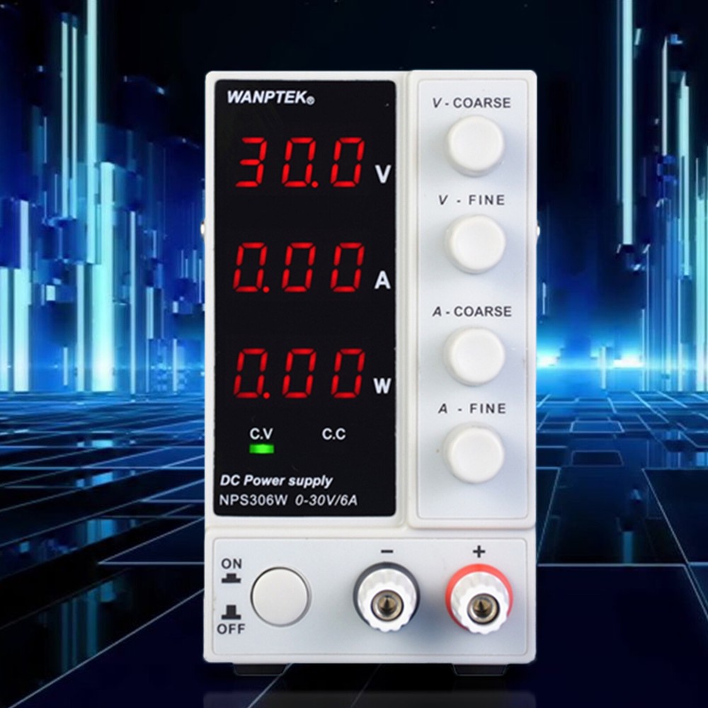 0-30V 0-6A Lab DC Bench Power Supply Variable Linear Adjustable Power Supply US