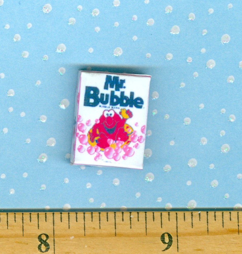 Dollhouse Miniature  Size Mr. Bubble Box