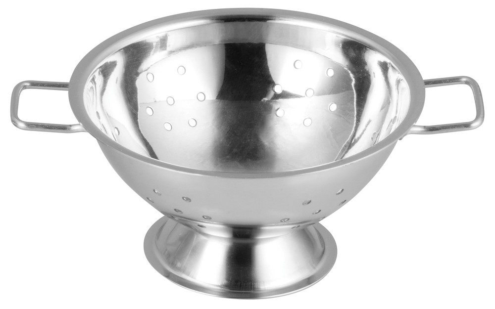 Mini Colander, 5-1/8"Dia, Stainless Steel (12 Each)