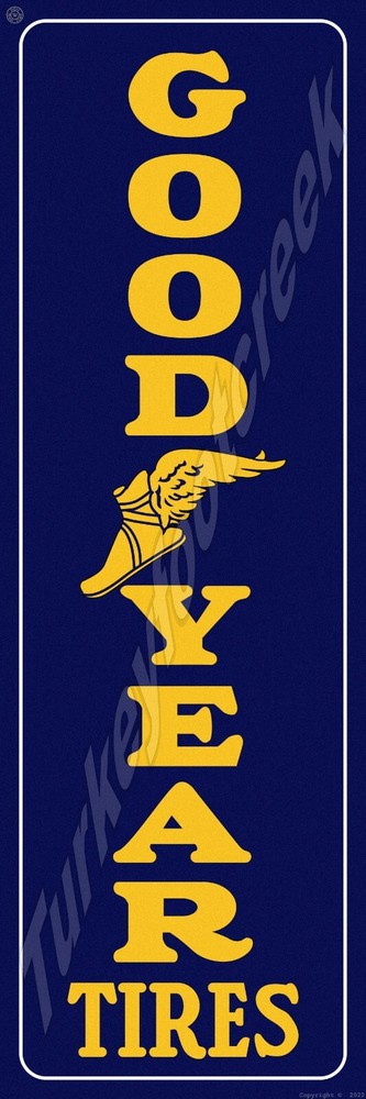 Good Year Tires Long 6" x 18" Metal Sign