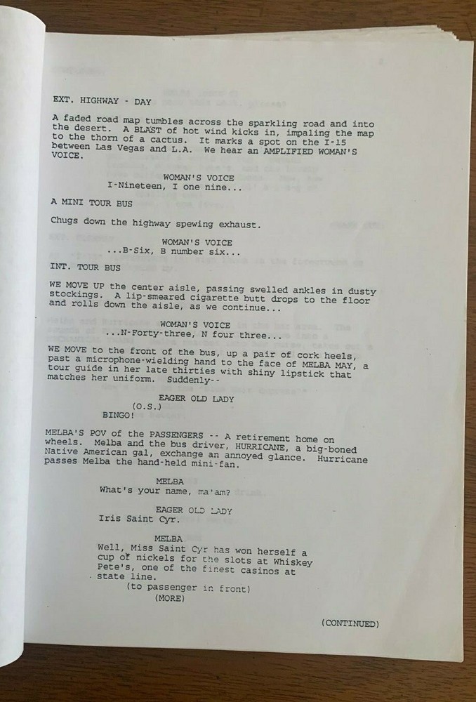 Cast Shooting Script Darren Stein's SPARKLER Veronica Cartwright-Octavia Spencer