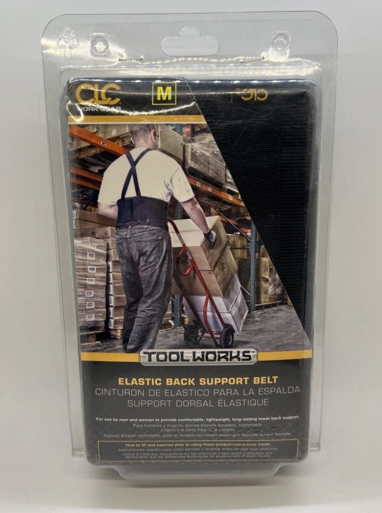 Tool Works Elastic Back Support Belt CLC Gear Size Medium New