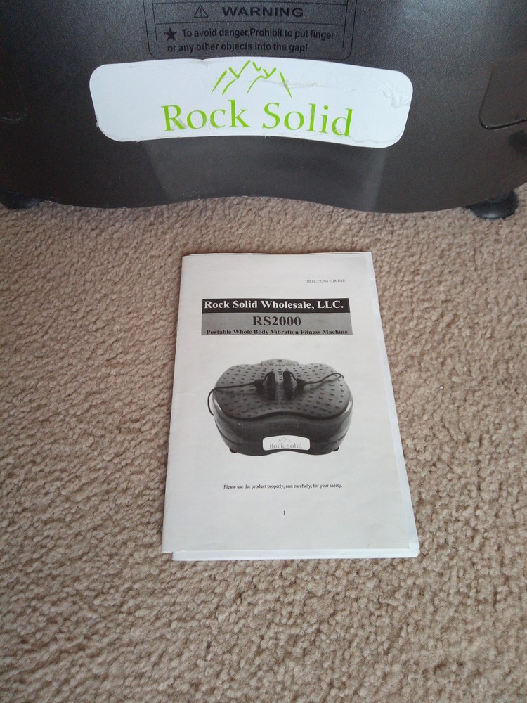 “Rock Solid” Whole Body Vibration (WBV) machine