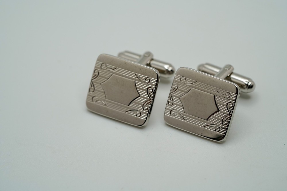 Vintage Silver Ornate Textured Cufflinks C2 or 3