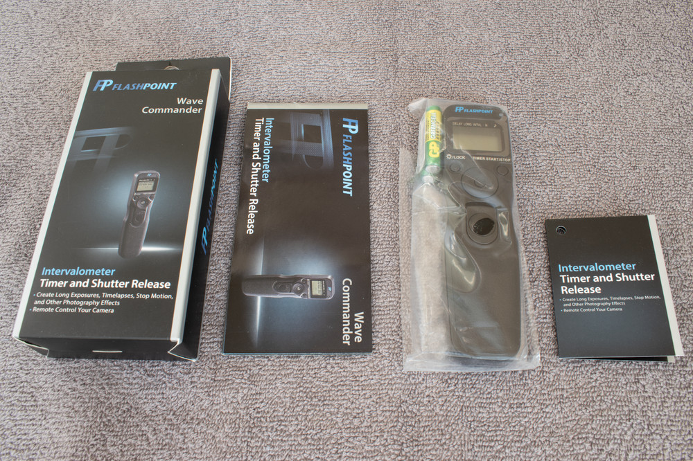 Flashpoint Wave Commander Intervalometer Timer and Shutter Release, Camera  NEW