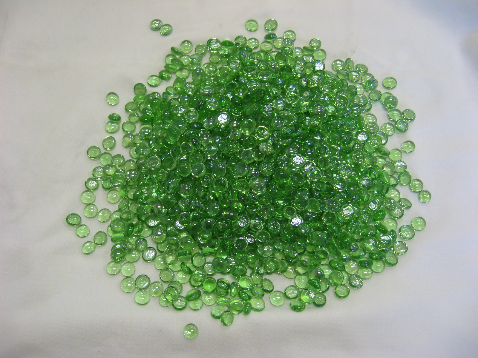 Light Green Pebble Bead Fire glass for your fireplace or fire pit GLP-Green