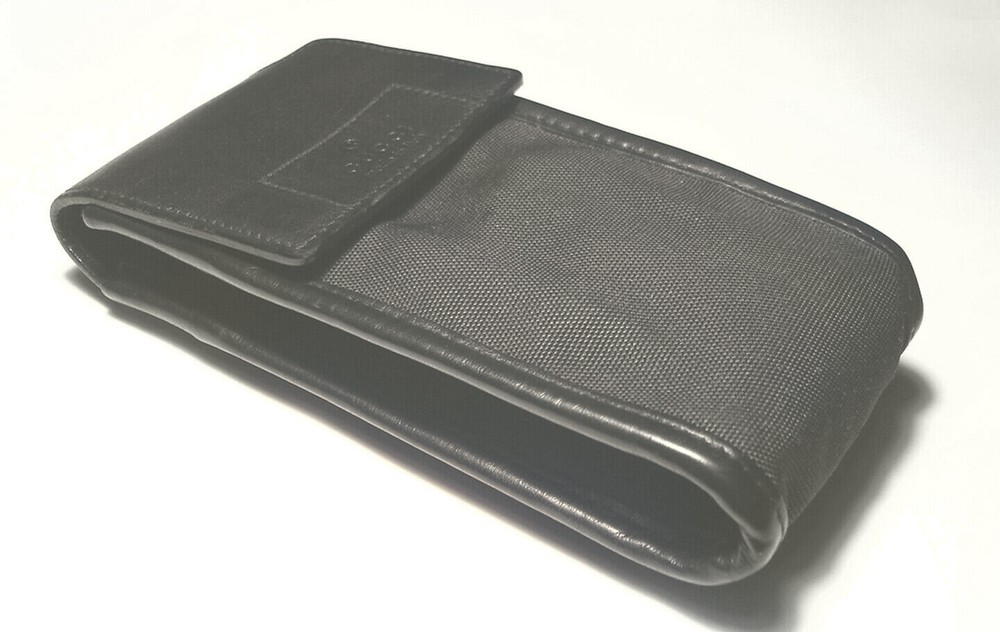 Authentic GUCCI Microfiber/LEATHER CIGARETTE Multi CASE Italy with BELT LOOP