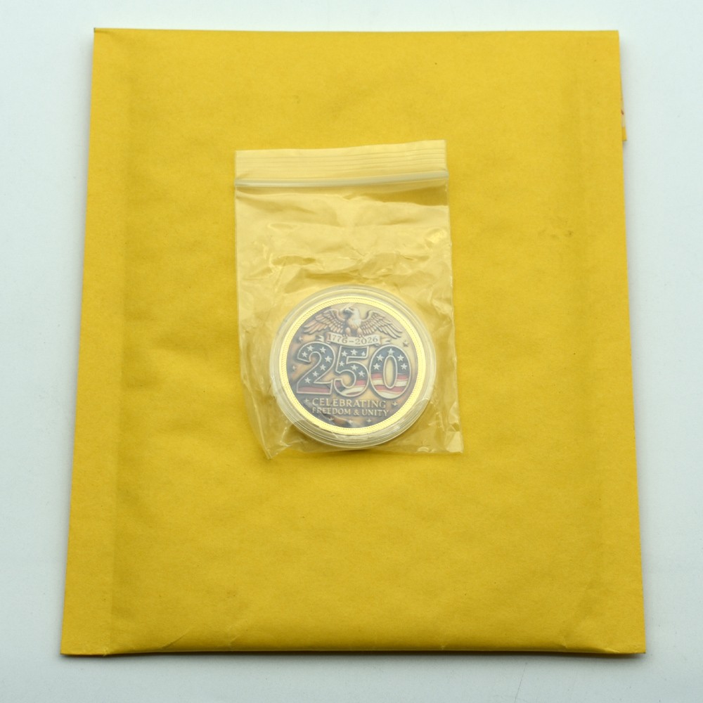 1776-2026 USA 250 Years Freedom Coin | Eagle Liberty Bell Collectible Medal