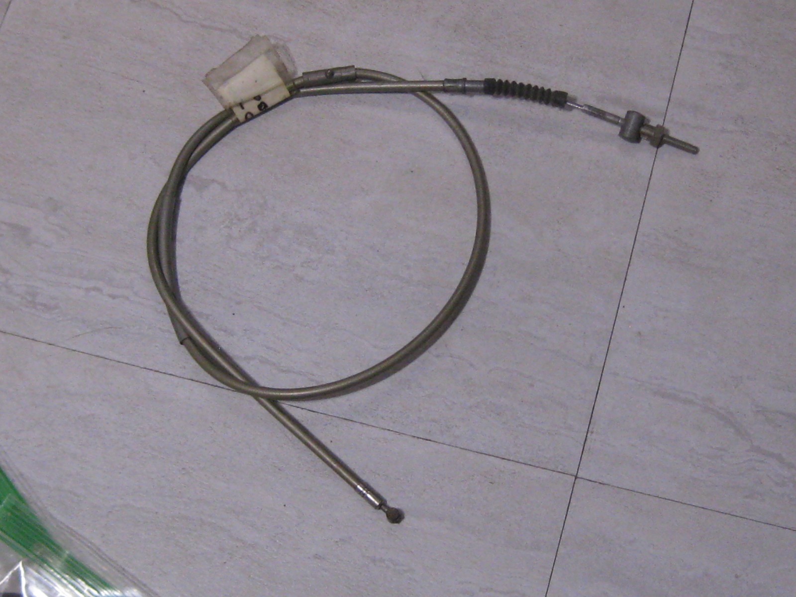 SUZUKI X6/T20/TC250 GRAY FRONT BRAKE CABLE WITH GREASE FITTING NOS!