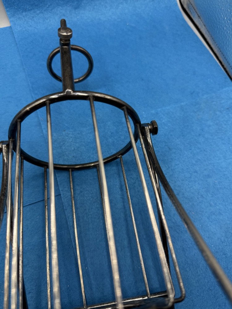 Silver Plate Wine Bottle Holder Pourer Sculpture Style Vtg Retro