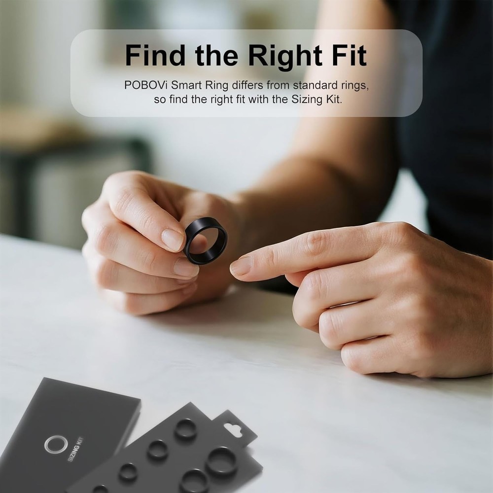 Essential Ring Sizing Kit - 8 Samples for Perfect Fit Before Smart Ring Purchase