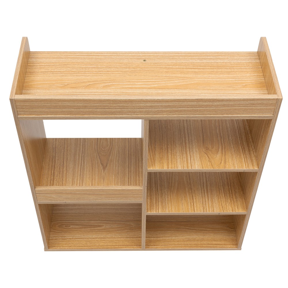 Filing Cabinet, Storage Shelf, Mobile Printer Stand Rubberwood