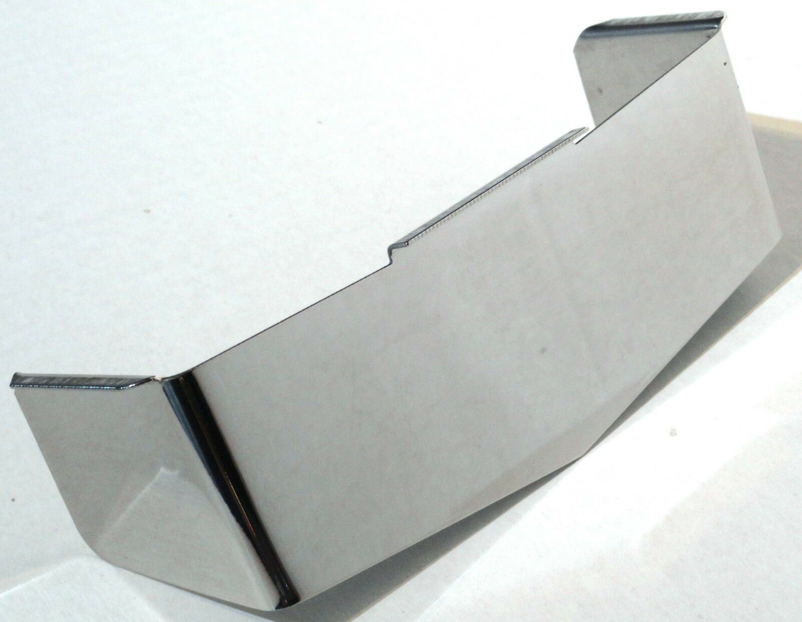 Dual 4” X 6” Rectangular Headlight Visor Pointed Stainless Steel GG#92490 Each