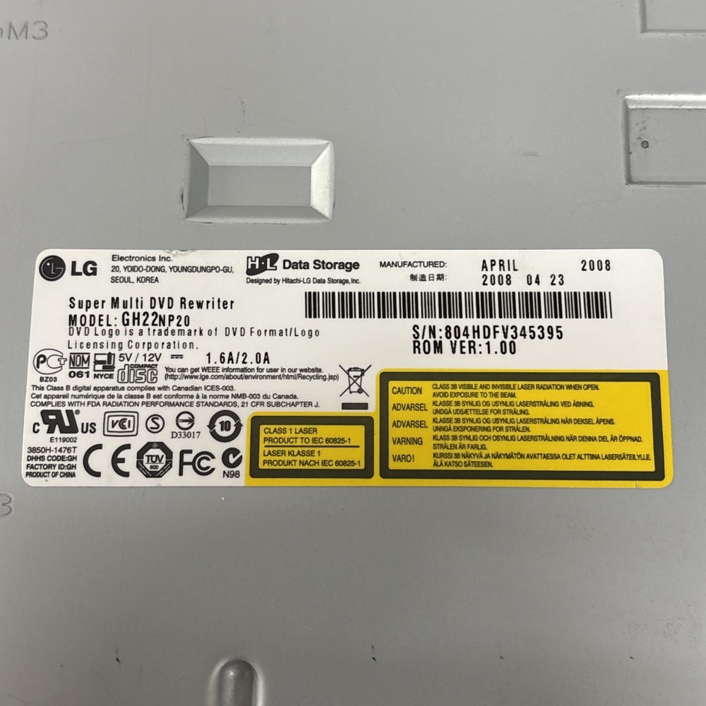 LG Super Multi DVD Rewriter GH22NP20