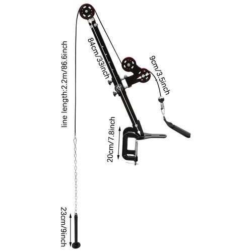 Arm Wrestling Training Table Pulley System Adjustable Gym Cable Forearm Exercise