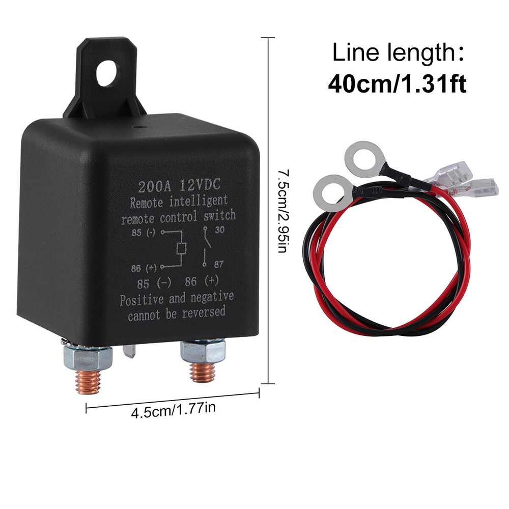 Car Remote Battery Disconnect Switch 12V Battery Kill Switch for Auto RVs ATVs