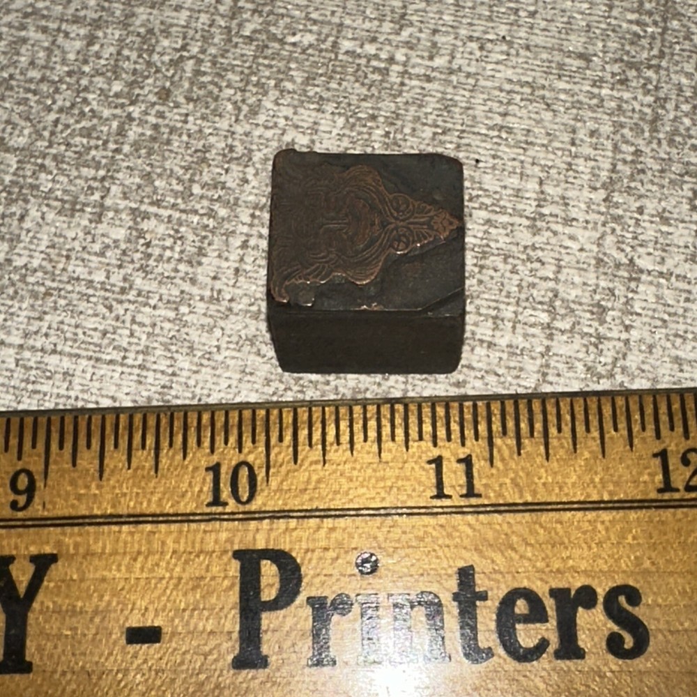 Printing Block ( Indian Face Tribal ) Nice Image! Copper