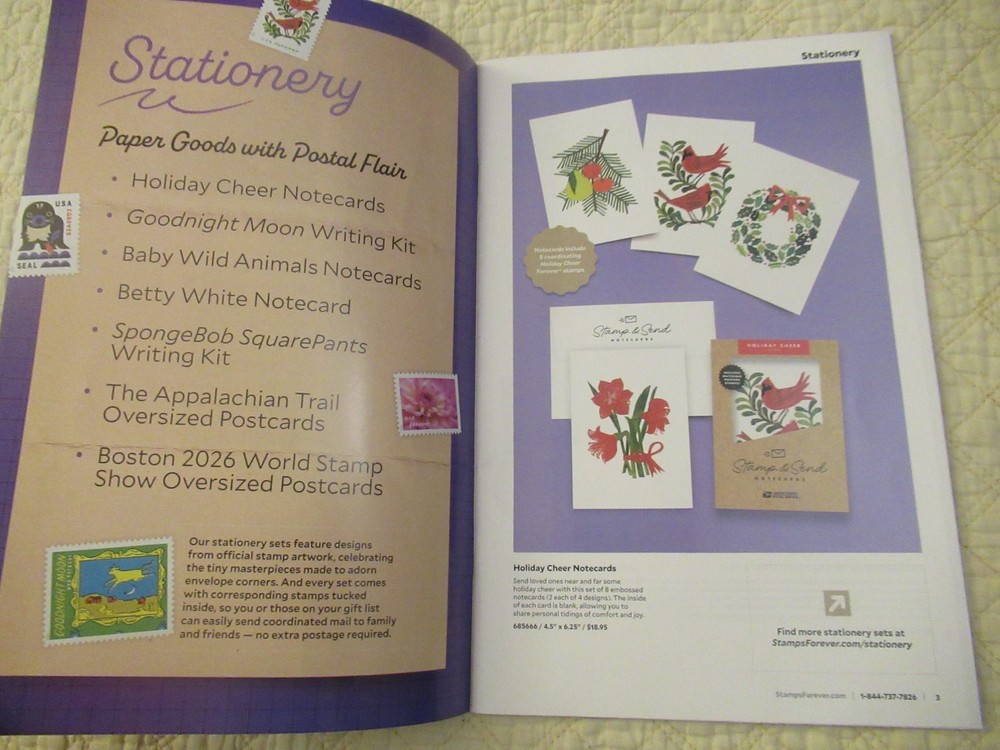 Delivering Cheer 2025 USPS Holiday Stamps & Stamp-Inspired Products Catalog
